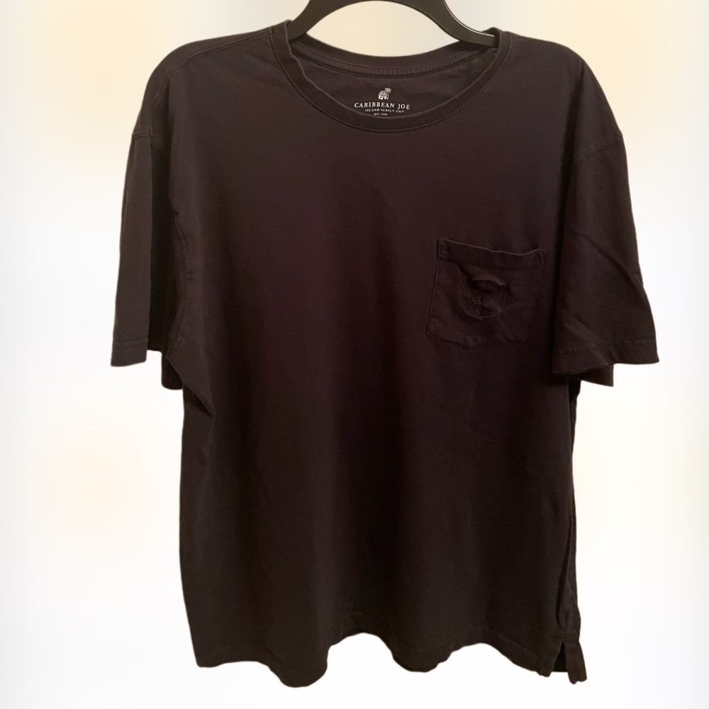 Caribbean Joe Island Supply Co Black Pocket Tee